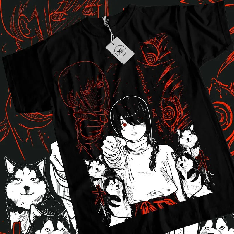 Nayuta S 4XL Chainsaw Man Denji Makima Anime Manga - Adult & Kids T-Shirts, Sweatshirts & Hoodies apparel design preview 1