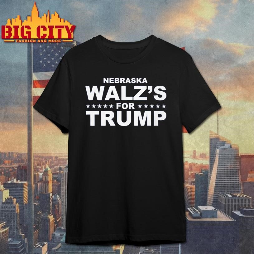 Nebraska Walz’s for Trump - Adult & Kids T-Shirts, Sweatshirts & Hoodies apparel design preview 1