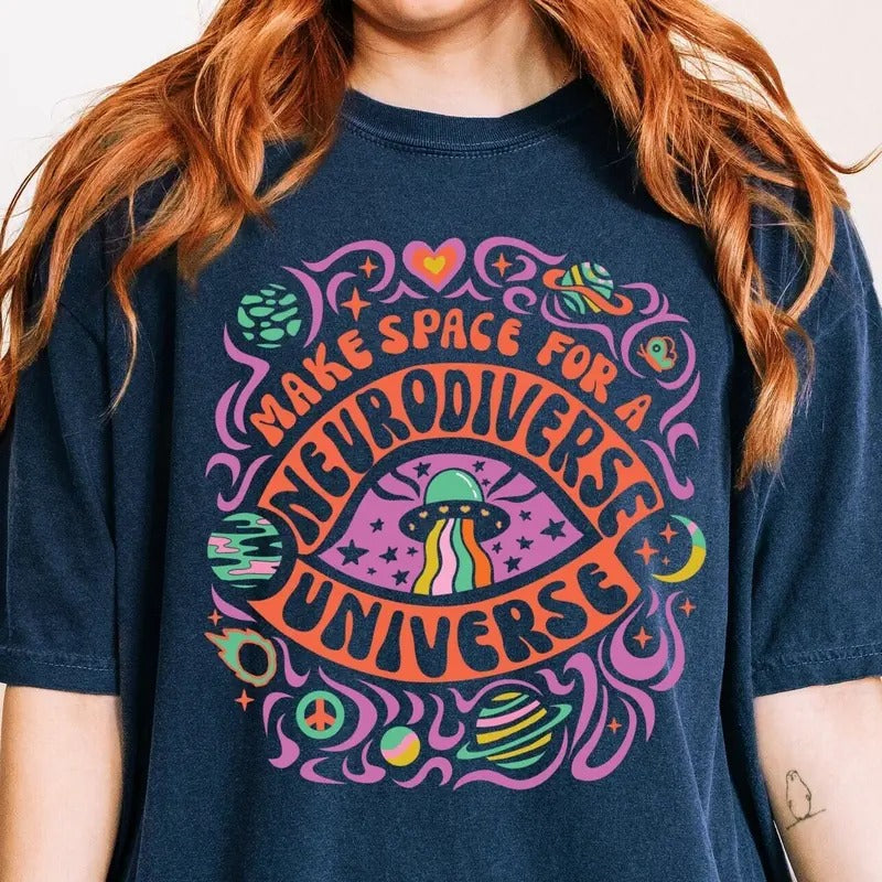 Neurodivergent SLP Ed Inclusion Mental Health - Adult & Kids T-Shirts, Sweatshirts & Hoodies apparel design preview 1