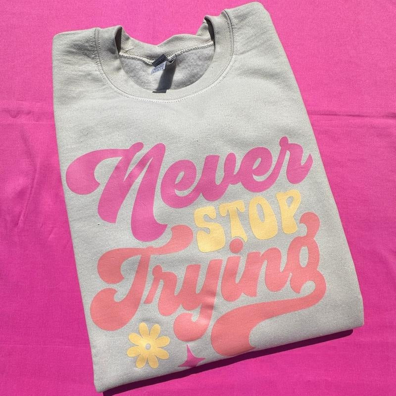 Never Stop Trying 'NLB' - Adult & Kids T-Shirts, Sweatshirts & Hoodies apparel design preview 1