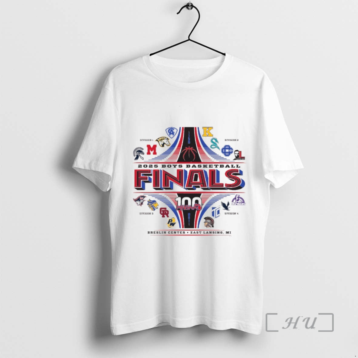 New 2025 Mhsaa Basketball Finals 100 Breslin Center - Adult & Kids T-Shirts, Sweatshirts & Hoodies apparel design preview 1