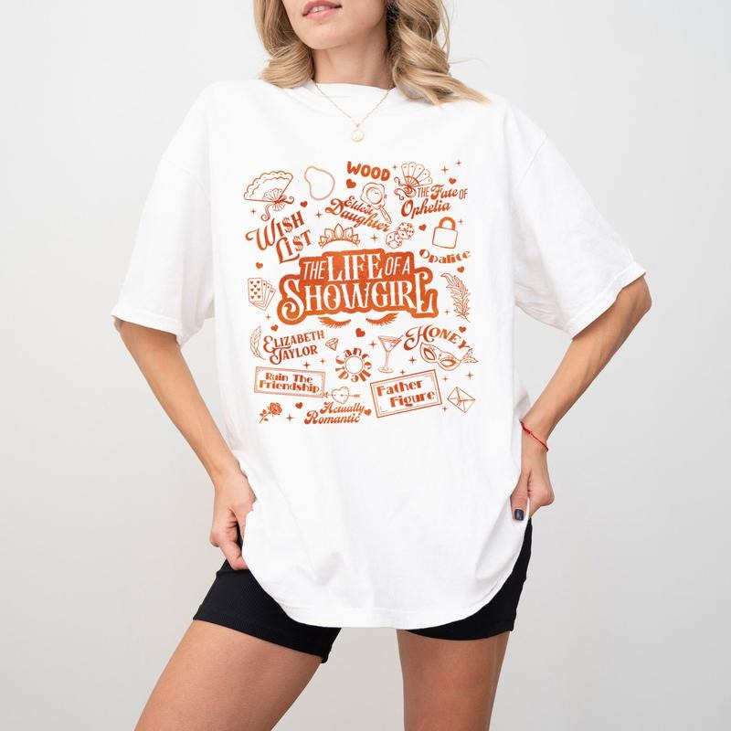 New Album 2025 Traclist My Sh0wg1rl Music Fan - Adult & Kids T-Shirts, Sweatshirts & Hoodies apparel design preview 1