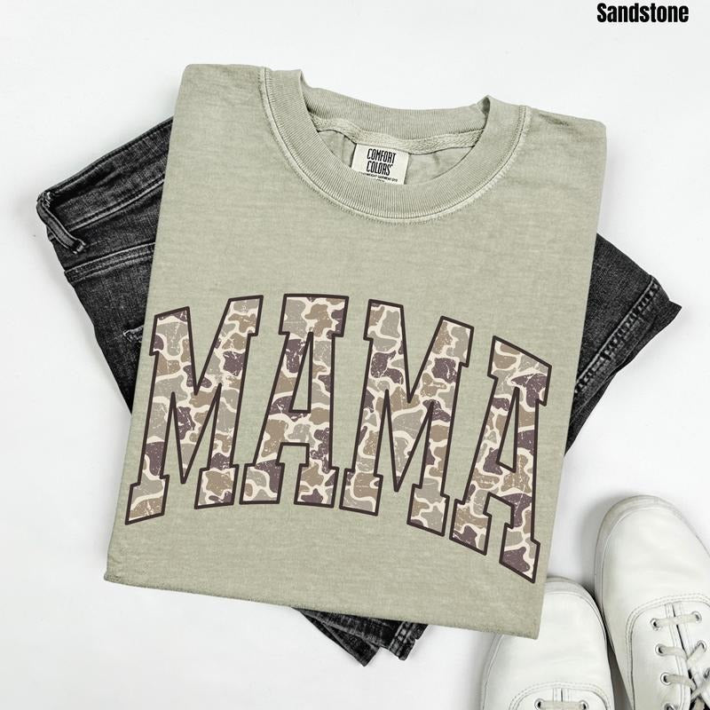 New Camo Mama Comfort Colors 'NLB' - Adult & Kids T-Shirts, Sweatshirts & Hoodies apparel design preview 1