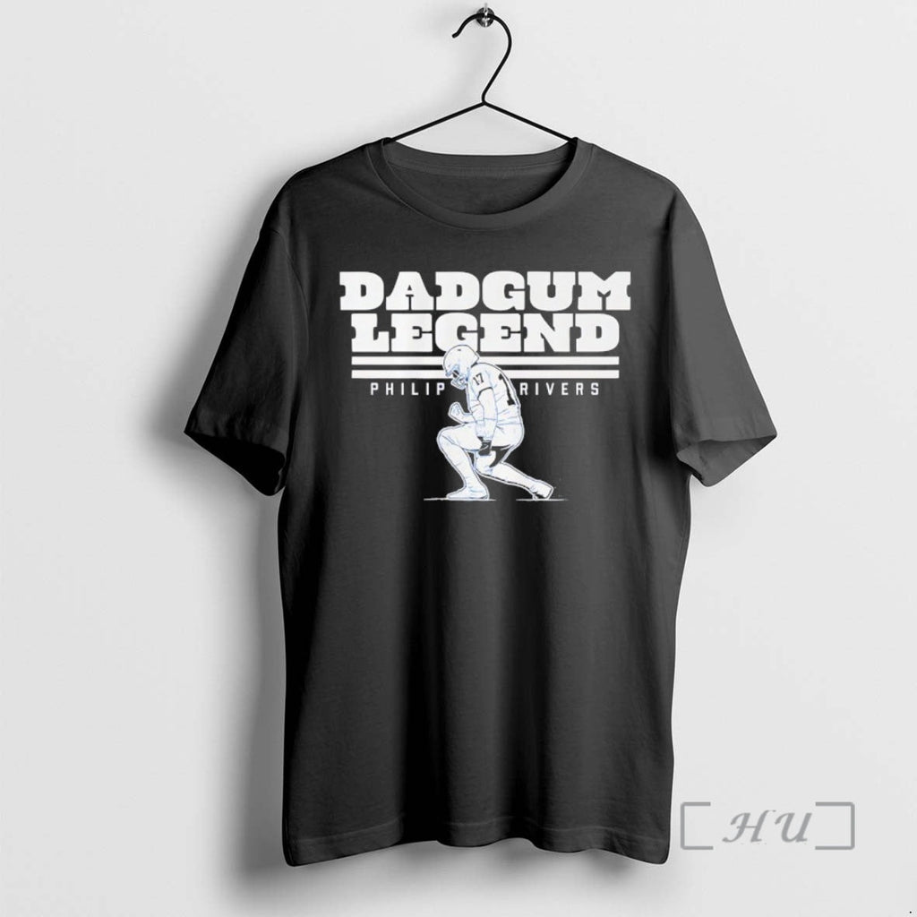 New Dadgum Legend Philip Rivers Indianapolis Colts - Adult & Kids T-Shirts, Sweatshirts & Hoodies apparel design preview 1