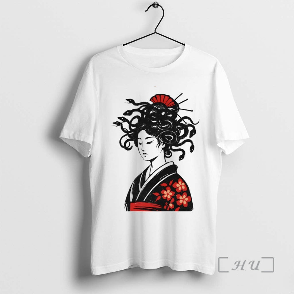 New Geisha Mith Snake Hair Circle - Adult & Kids T-Shirts, Sweatshirts & Hoodies apparel design preview 1