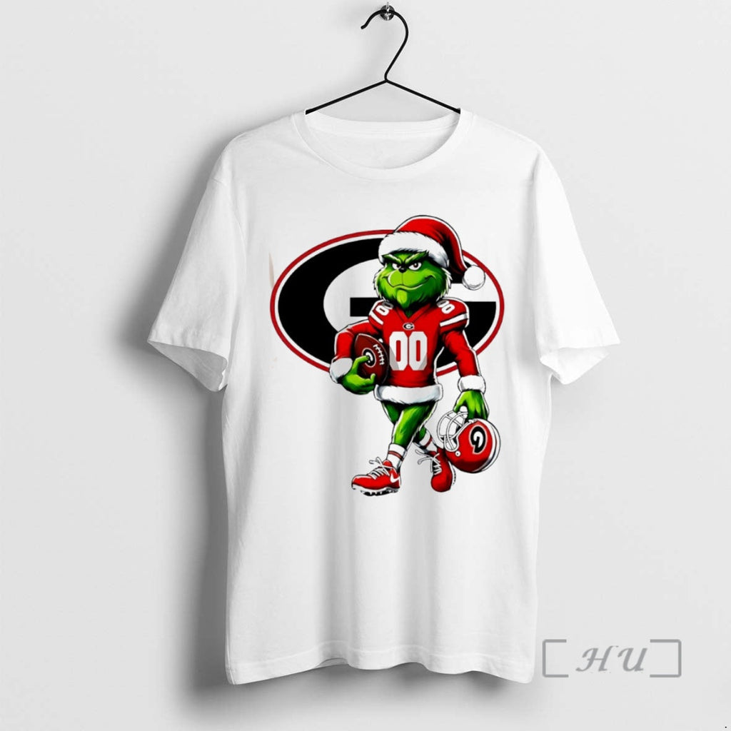 New Grinch Georgia Bulldogs Ncaa Football Circle - Adult & Kids T-Shirts, Sweatshirts & Hoodies apparel design preview 1