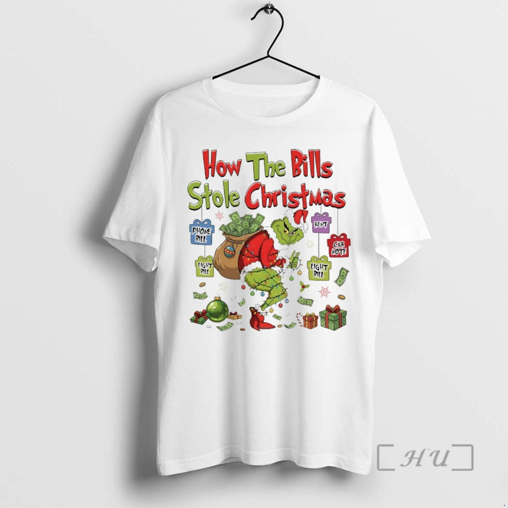 New Grinch How Bills Stole Circle - Adult & Kids T-Shirts, Sweatshirts & Hoodies apparel design preview 1