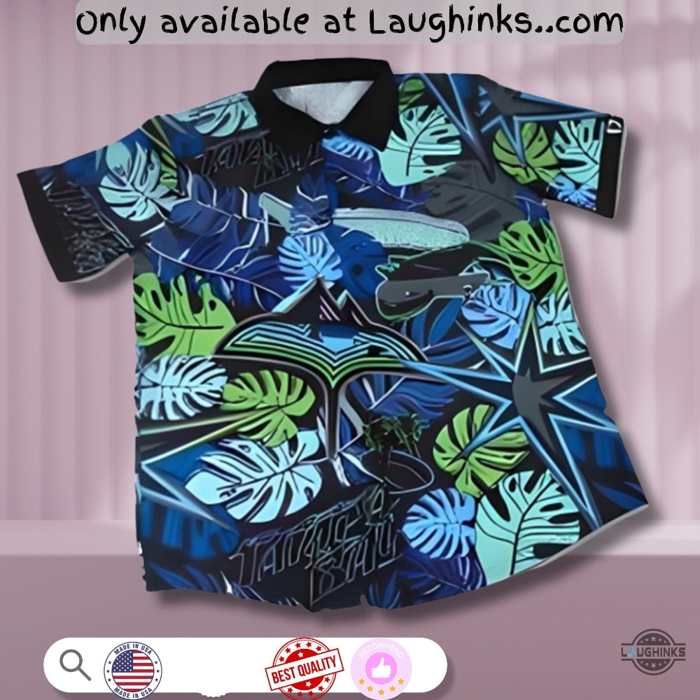 New Printed Tampa Bay Rays City Connect Hawaiian 2025 - Adult & Kids T-Shirts, Sweatshirts & Hoodies apparel design preview 1