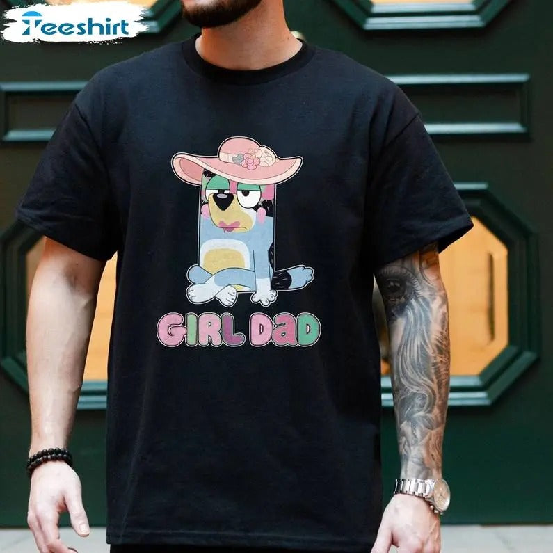 New Rare Girl Dad Limited Bluey Rad - Adult & Kids T-Shirts, Sweatshirts & Hoodies apparel design preview 1