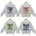 New Retro Varsity All Team Football Gildan Sport Grey - Adult & Kids T-Shirts, Sweatshirts & Hoodies apparel design preview 1