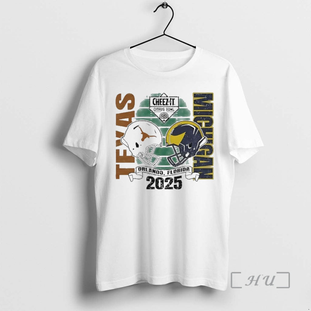 New Texas Longhorns Vs Michigan Wolverines Cheez - Adult & Kids T-Shirts, Sweatshirts & Hoodies apparel design preview 1