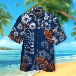 New Trend Houston Astros Button Hawaiian - Adult & Kids T-Shirts, Sweatshirts & Hoodies apparel design preview 1