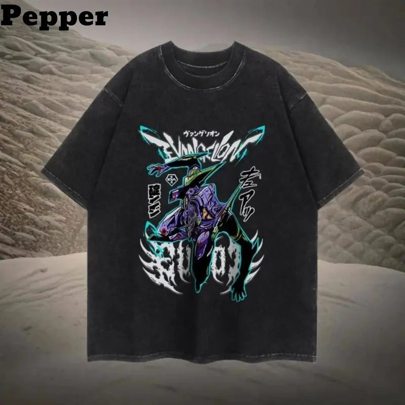 New Vintage "Neon Genesis Evangelion" Anime Fan Him - Adult & Kids T-Shirts, Sweatshirts & Hoodies apparel design preview 1