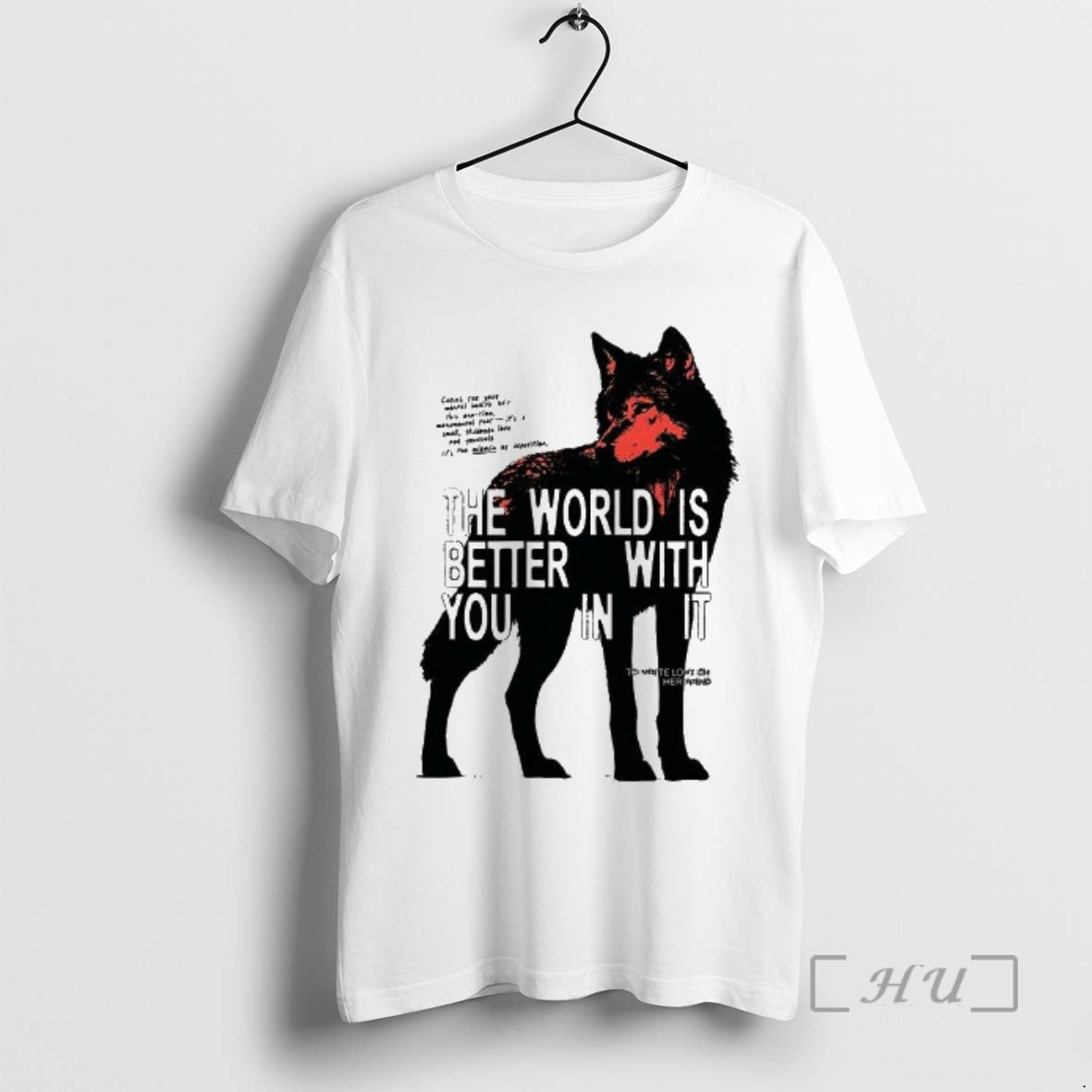 New Wolf World Is Better You - Adult & Kids T-Shirts, Sweatshirts & Hoodies apparel design preview 1