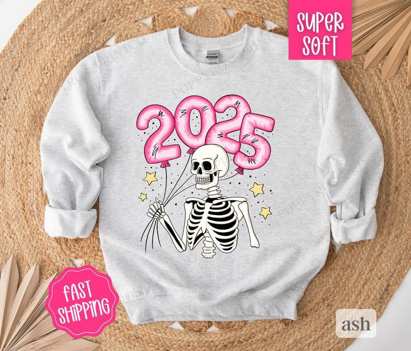 New Years NYE 2025 Happy Year - Adult & Kids T-Shirts, Sweatshirts & Hoodies apparel design preview 1