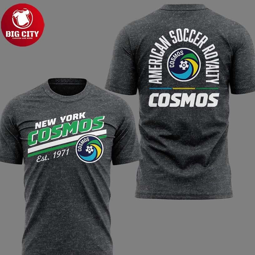 New York Cosmos Est.1971 American Soccer Royalty 2026 - Adult & Kids T-Shirts, Sweatshirts & Hoodies apparel design preview 1