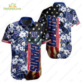 New York Giants American Flag Hibiscus Vintage - Adult & Kids T-Shirts, Sweatshirts & Hoodies apparel design preview 1