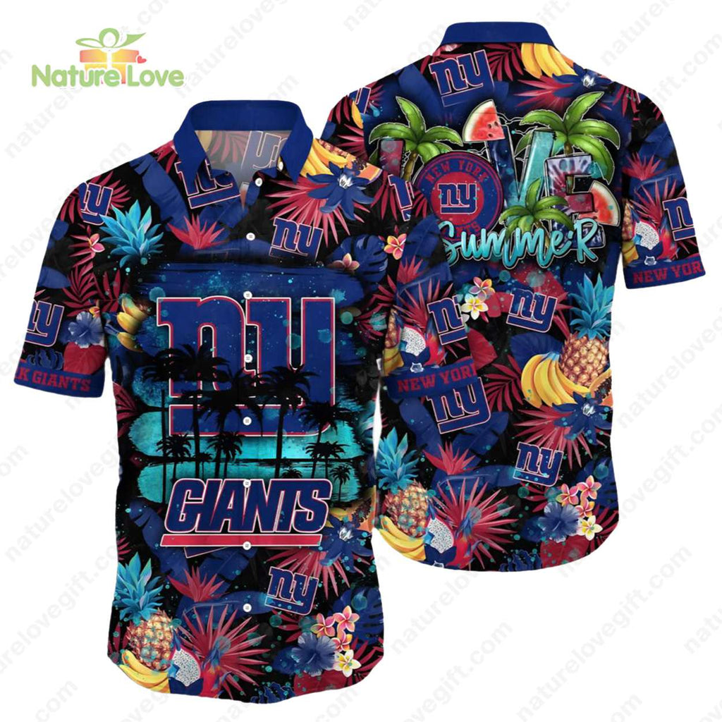 New York Giants Tropical Fruit Paradise Summer - Adult & Kids T-Shirts, Sweatshirts & Hoodies apparel design preview 1