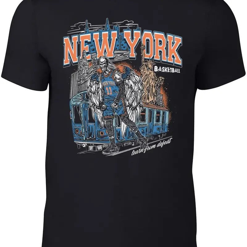 New York Jalen Brunson Skull - Adult & Kids T-Shirts, Sweatshirts & Hoodies apparel design preview 1