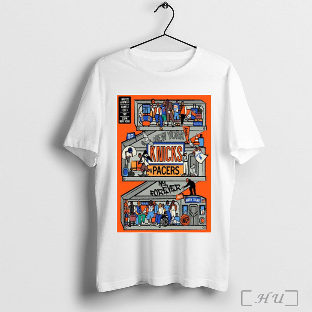New York Knick Game Day Series 2025 Ecf Campaign Nba - Adult & Kids T-Shirts, Sweatshirts & Hoodies apparel design preview 1
