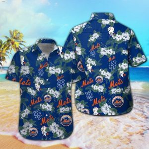 New York Mets Baseball Hawaiian Aloha Beach Summer, - Adult & Kids T-Shirts, Sweatshirts & Hoodies apparel design preview 1