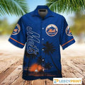 New York Mets Button Up Aloha Best Hawaiian - Adult & Kids T-Shirts, Sweatshirts & Hoodies apparel design preview 1