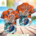 New York Mets Hawaiian Skeleton Wave Rider Aloha - Adult & Kids T-Shirts, Sweatshirts & Hoodies apparel design preview 1