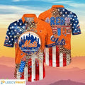 New York Mets Hawaiian Independence Day Ideal Gift - Adult & Kids T-Shirts, Sweatshirts & Hoodies apparel design preview 1