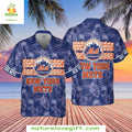 New York Mets Hawaiian Midnight Palm NY Skyline Aloha - Adult & Kids T-Shirts, Sweatshirts & Hoodies apparel design preview 1