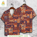 New York Mets Hawaiian Tribal Fusion Orange MLB - Adult & Kids T-Shirts, Sweatshirts & Hoodies apparel design preview 1