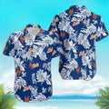 New York Mets Tropical Flower Short Sleeve Hawaiian - Adult & Kids T-Shirts, Sweatshirts & Hoodies apparel design preview 1