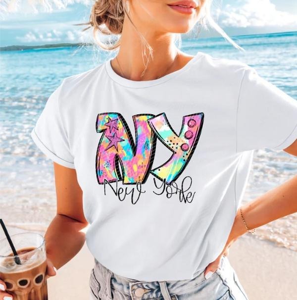 New York Neon Splash DTF Transfers THIS IS NOT - Adult & Kids T-Shirts, Sweatshirts & Hoodies apparel design preview 1