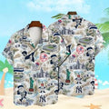 New York Yankees Baseball Pattern On White Print - Adult & Kids T-Shirts, Sweatshirts & Hoodies apparel design preview 1