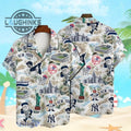 New York Yankees Baseball Pattern On White Print - Adult & Kids T-Shirts, Sweatshirts & Hoodies apparel design preview 1
