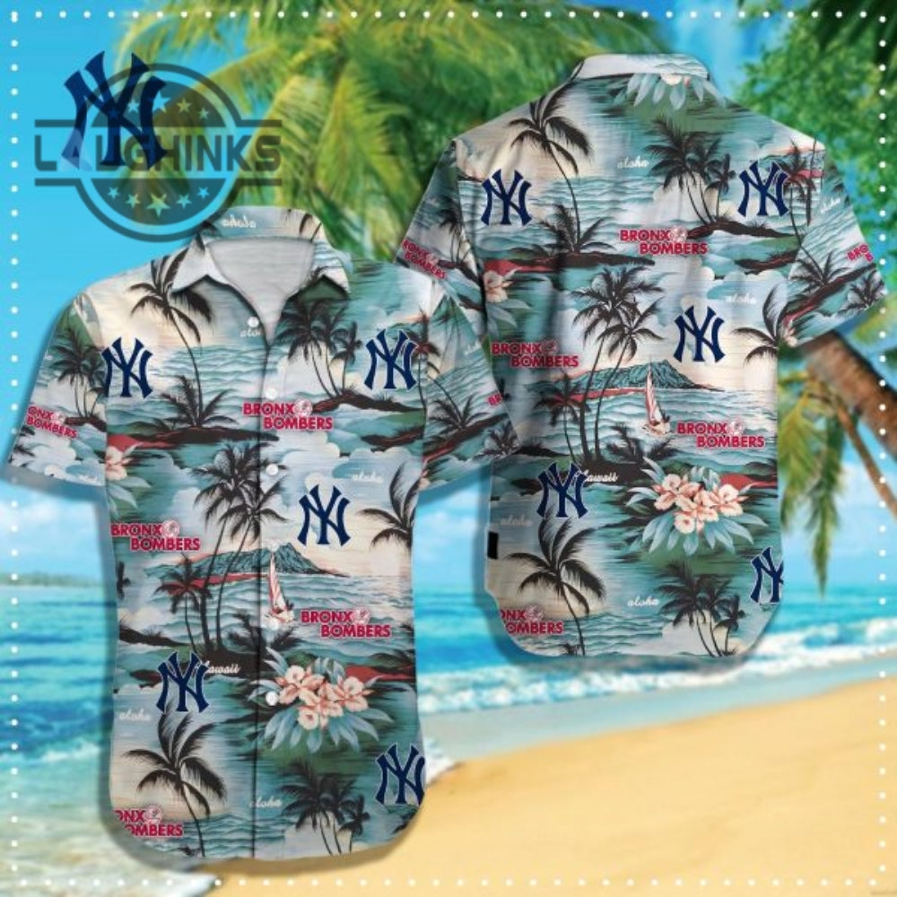 New York Yankees Bronx Bombers Aloha Hawaiian Ny - Adult & Kids T-Shirts, Sweatshirts & Hoodies apparel design preview 1