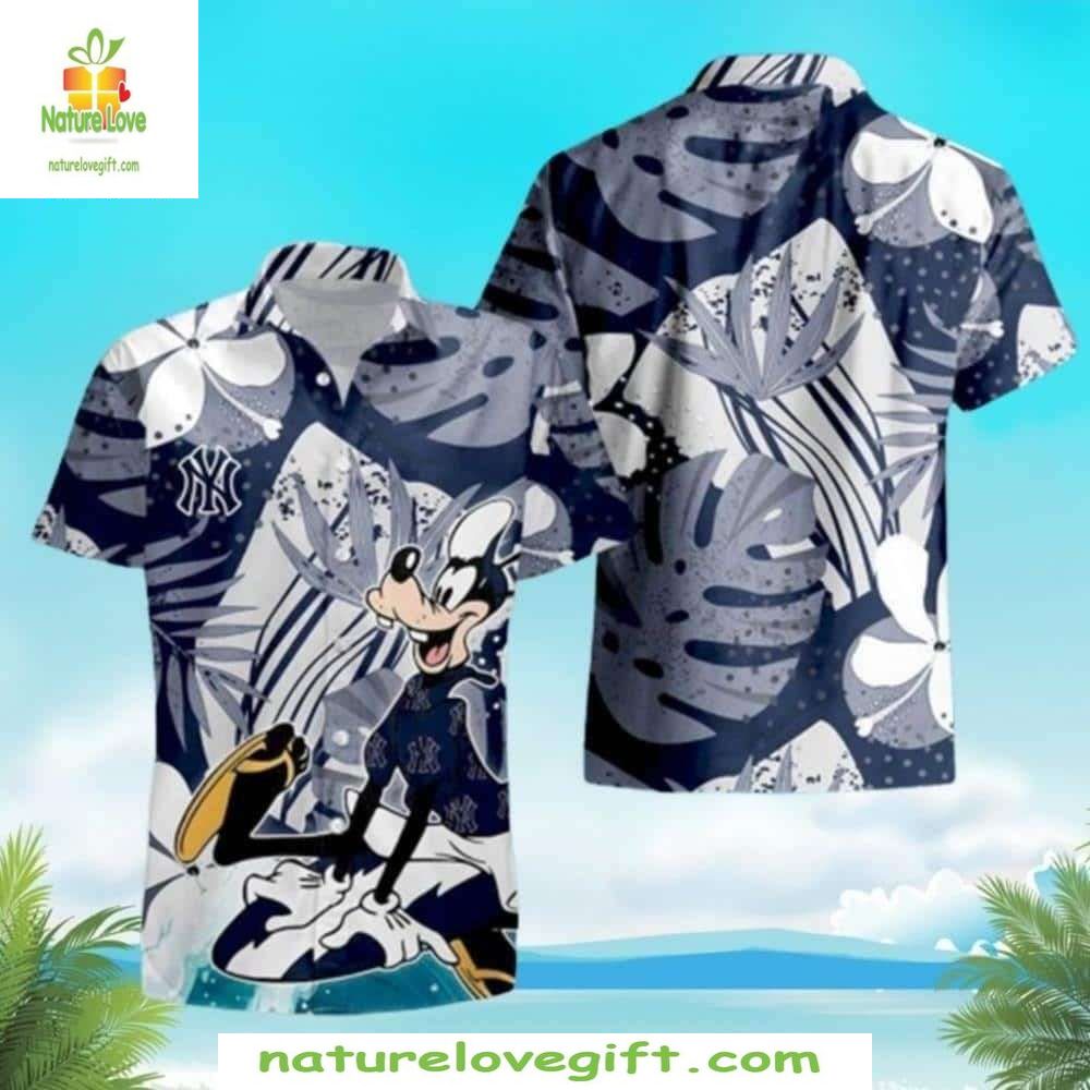 New York Yankees Hawaiian Tropical Leaves Stylish - Adult & Kids T-Shirts, Sweatshirts & Hoodies apparel design preview 1