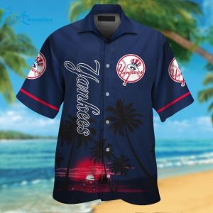 New York Yankees Hawaiian Gift For Fan Beach MLB - Adult & Kids T-Shirts, Sweatshirts & Hoodies apparel design preview 1