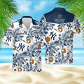 New York Yankees Hawaiian Tropical Flower Pattern - Adult & Kids T-Shirts, Sweatshirts & Hoodies apparel design preview 1