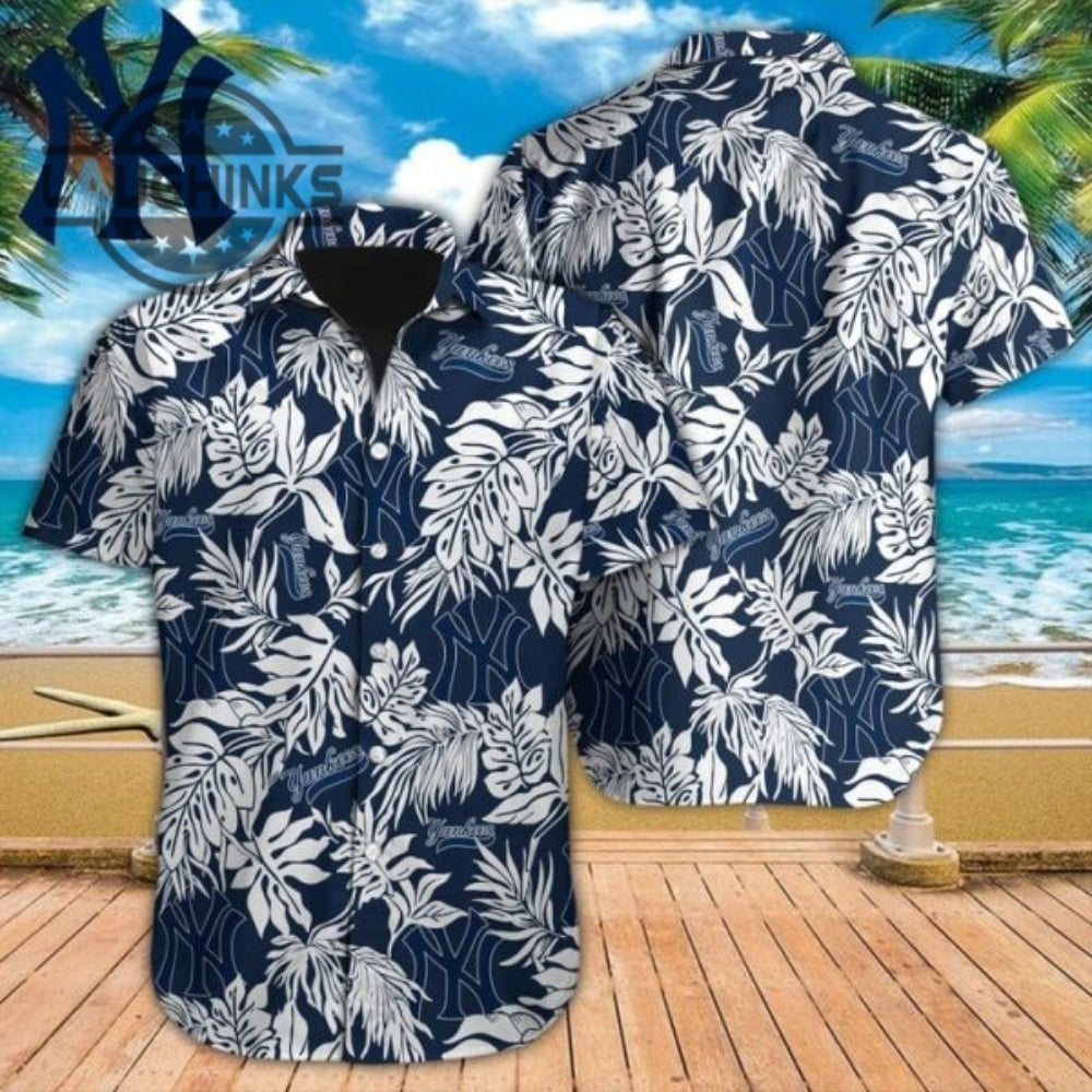 New York Yankees Mlb Baseball Aloha Hawaiian Ny - Adult & Kids T-Shirts, Sweatshirts & Hoodies apparel design preview 1