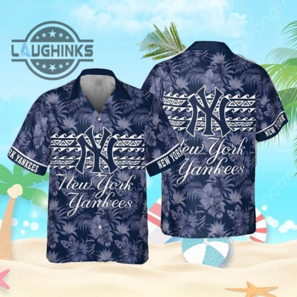 New York Yankees Mlb Team Coolest Print Hawaiian Ny - Adult & Kids T-Shirts, Sweatshirts & Hoodies apparel design preview 1