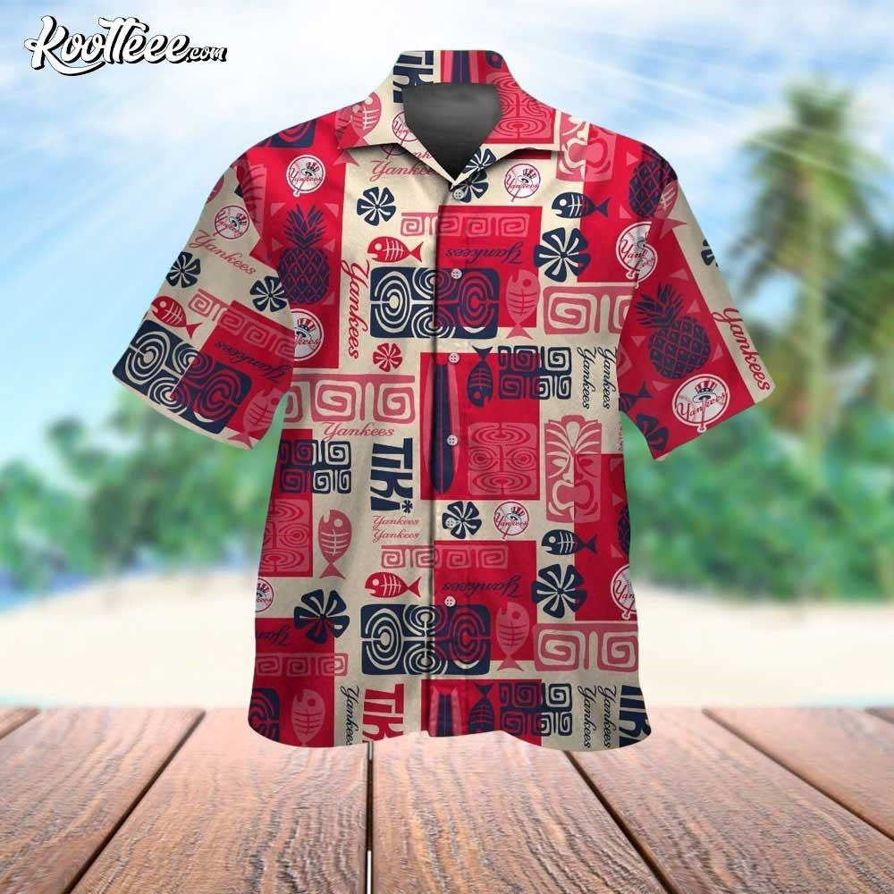 New York Yankees Patchwork Hawaiian - Adult & Kids T-Shirts, Sweatshirts & Hoodies apparel design preview 1