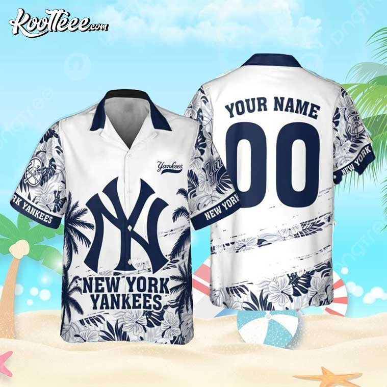 New York Yankees Personalized Summer Hawaiian - Adult & Kids T-Shirts, Sweatshirts & Hoodies apparel design preview 1