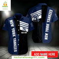 New York Yankees MLB Hawaiian Striped Aloha Baseball - Adult & Kids T-Shirts, Sweatshirts & Hoodies apparel design preview 1