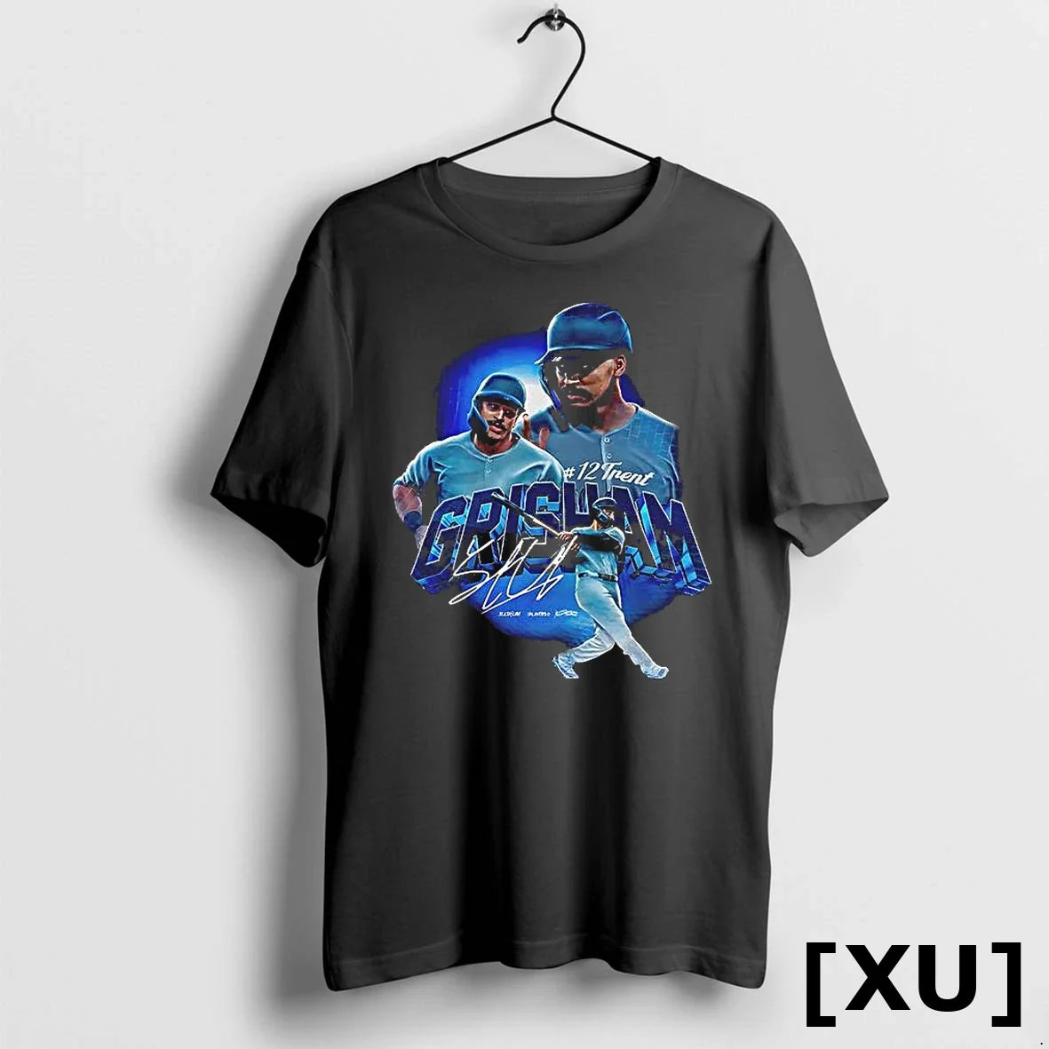 New York Yankees Trent Grisham Graphic Signature - Adult & Kids T-Shirts, Sweatshirts & Hoodies apparel design preview 1