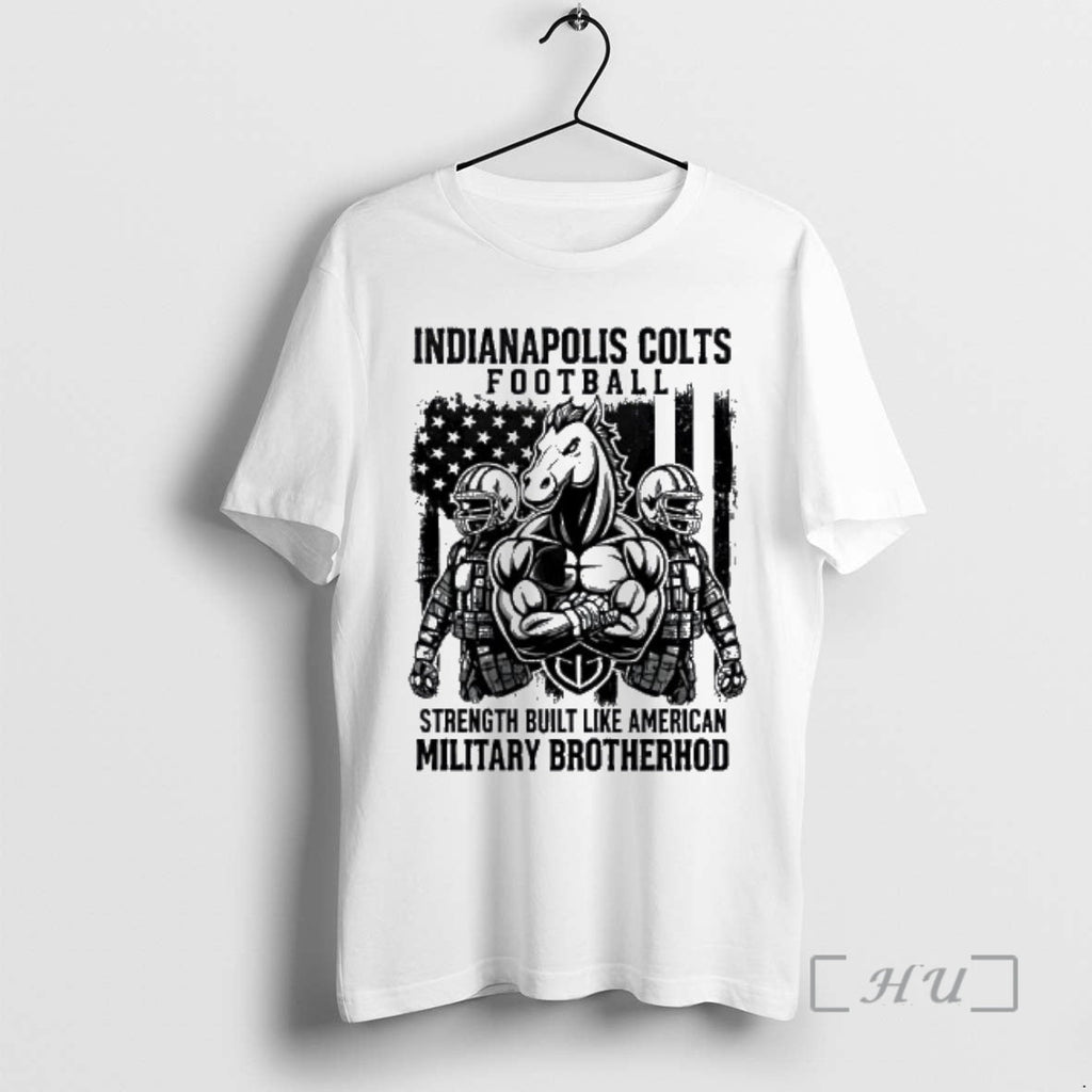 New Ndianapolis Colts Football Strength Built Like - Adult & Kids T-Shirts, Sweatshirts & Hoodies apparel design preview 1