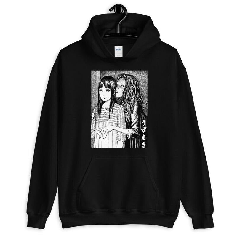 New Uzumaki Junji Ito Tomie Horror Manga Anime Top - Adult & Kids T-Shirts, Sweatshirts & Hoodies apparel design preview 1