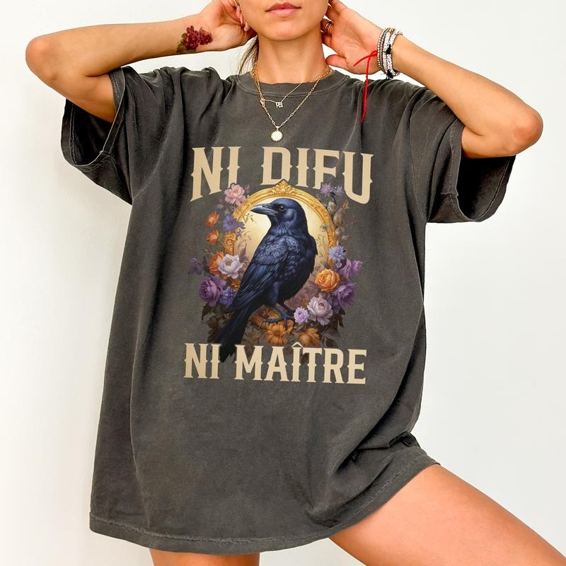 Ni Dieu Maitre Comfort Colors Anarchist Activist - Adult & Kids T-Shirts, Sweatshirts & Hoodies apparel design preview 1