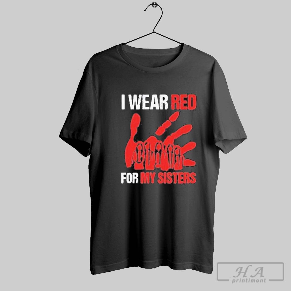 Nice Wear Red For My Sisters American Native 2025 - Adult & Kids T-Shirts, Sweatshirts & Hoodies apparel design preview 1