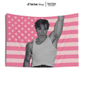 Nicholas Chavez Pink American Flags Wall Decor Indoor - Adult & Kids T-Shirts, Sweatshirts & Hoodies apparel design preview 1
