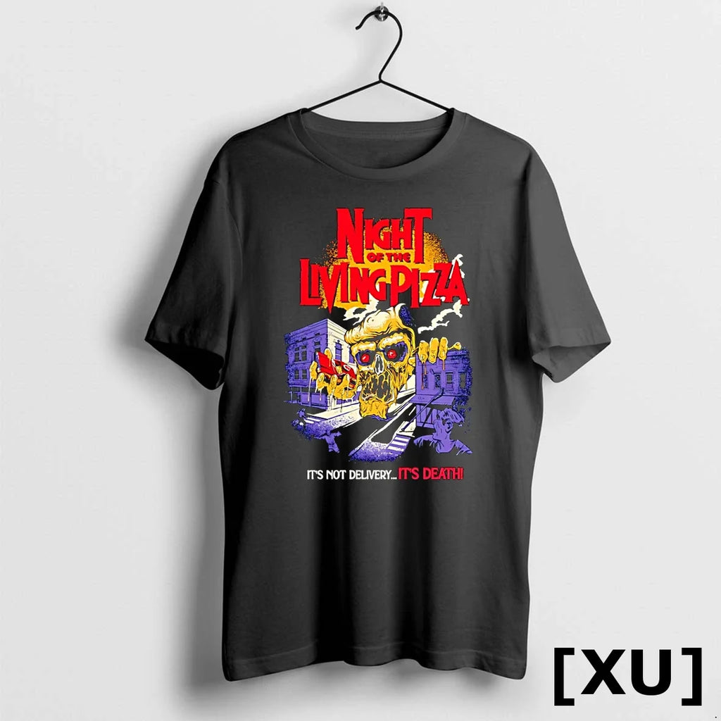 Night Of The Living Pizza Its Not Delivery Death - Adult & Kids T-Shirts, Sweatshirts & Hoodies apparel design preview 1